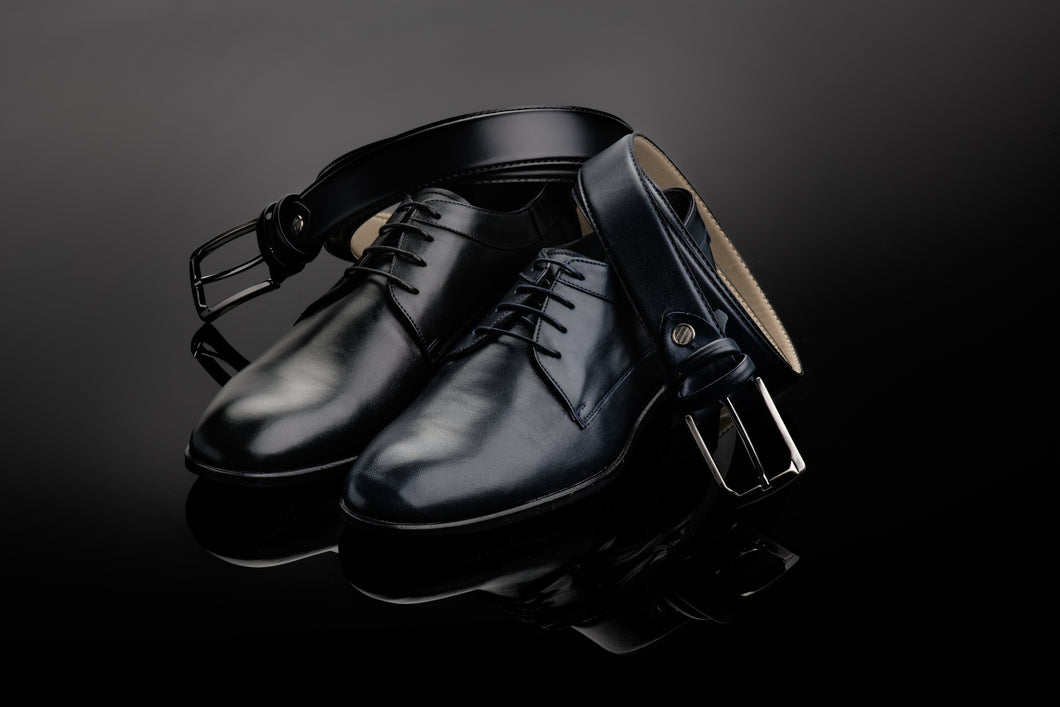 Classic Man Shoes +7 cm  Non-shiny leather