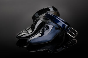 Formal Man Shoes Shiny Leather Insert fashion design