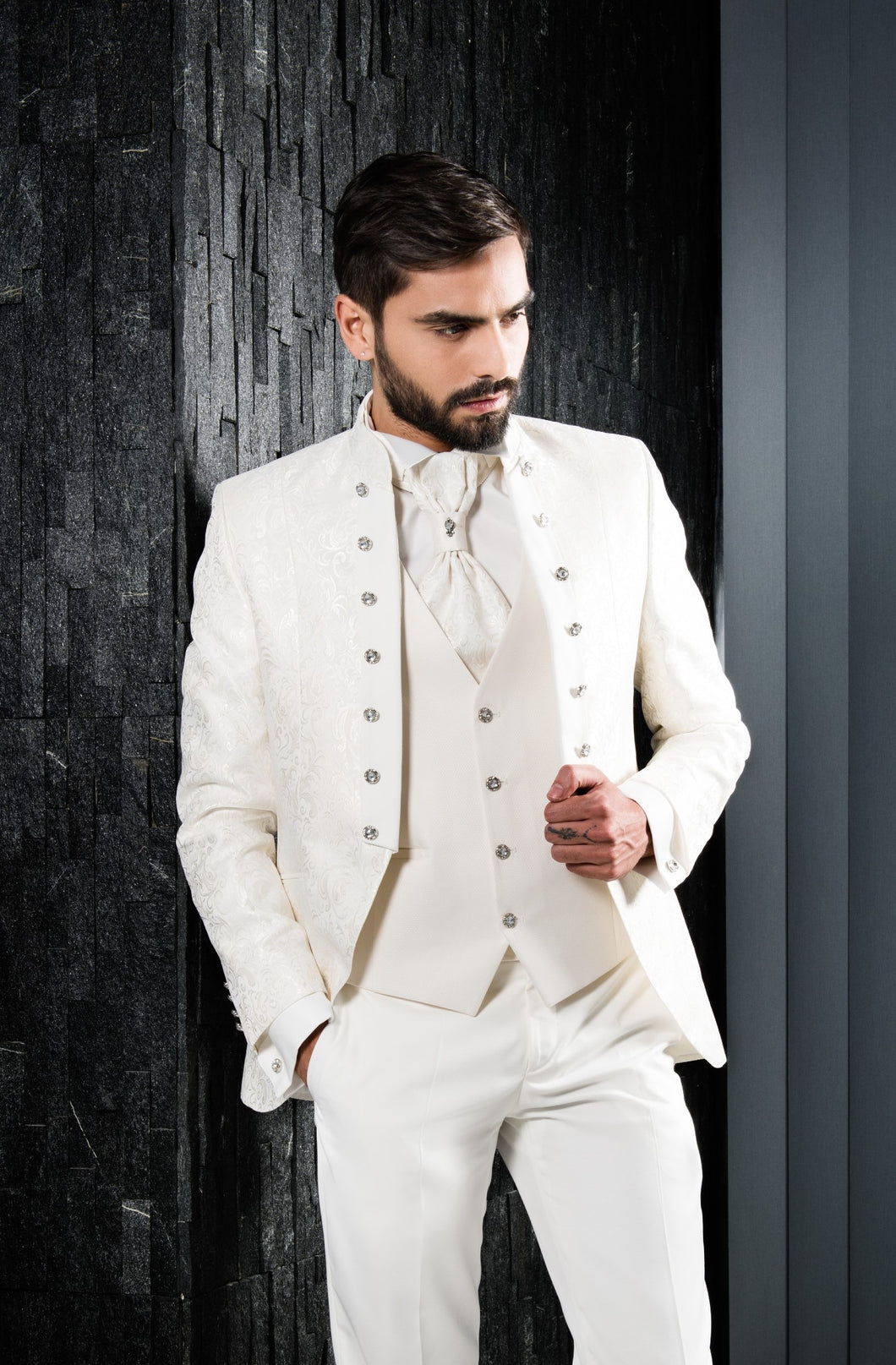 Man Suit Groom Corean Design Jaquard Exclusive